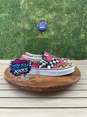 Vans Classic Slip-On 'Rose Animal Checkerboard'